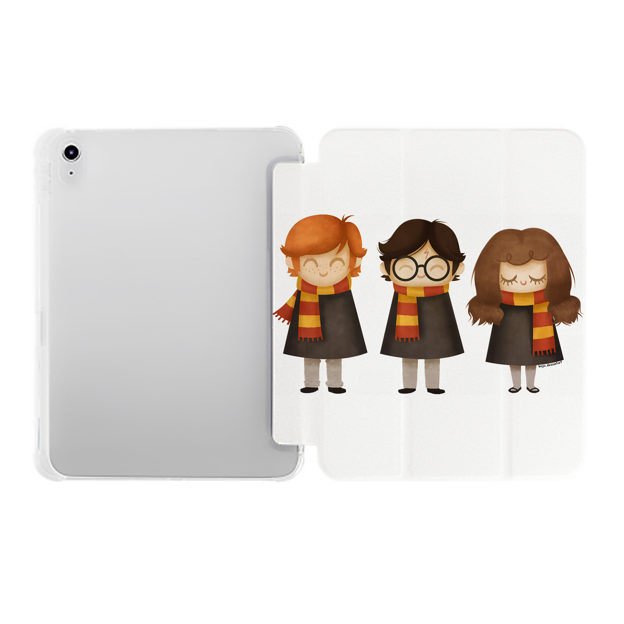 （画像用） Harry Potter ハリー・ポッターシリーズ IPad ケース ペン収納付き 三つ折りスタンド PUレザー×シリコン 対応機種9.5/10.5/10.9インチ